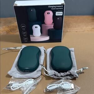 12000mAh Rechargeable Hand Warmers USB Heater Power Bank Electric Pocket Warmers